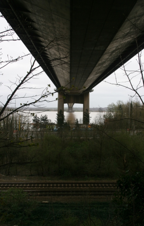 Under the Humber Bridge
